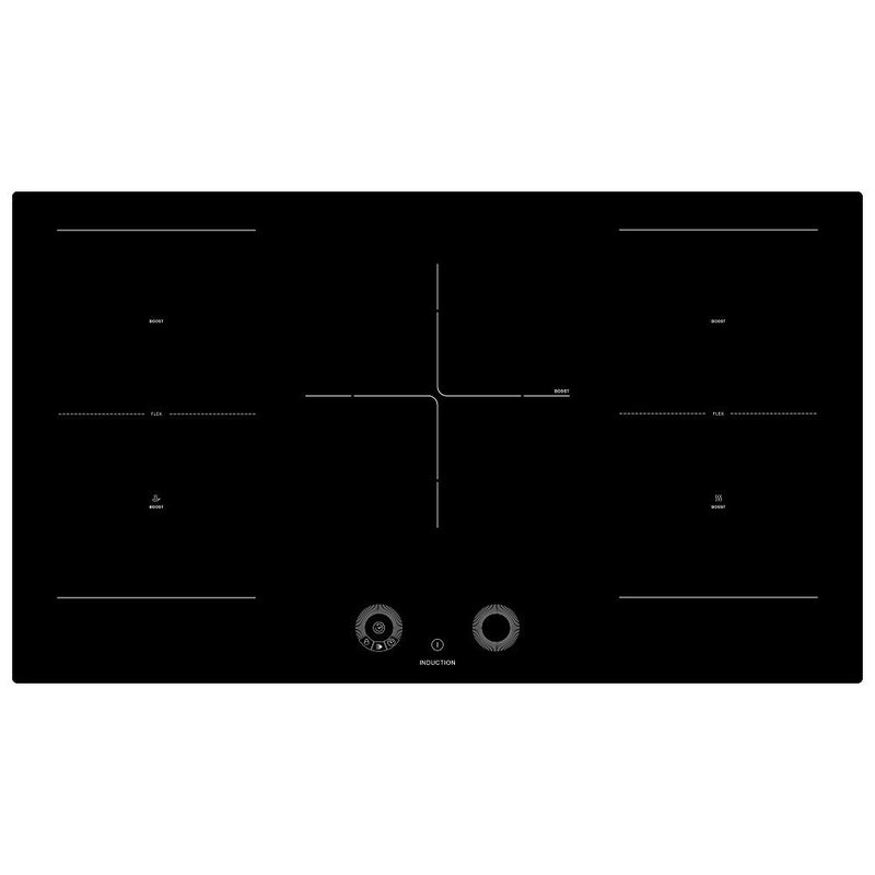 Teknix SCIH90SW - Black 6 Zone Induction Hob