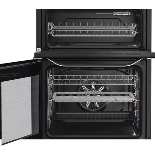 Hotpoint HDE6VDCAX - Inox 60cm Electric Double Cooker - 75L Capacity