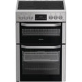 Hotpoint HDE6VDCAX - Inox 60cm Electric Double Cooker - 75L Capacity