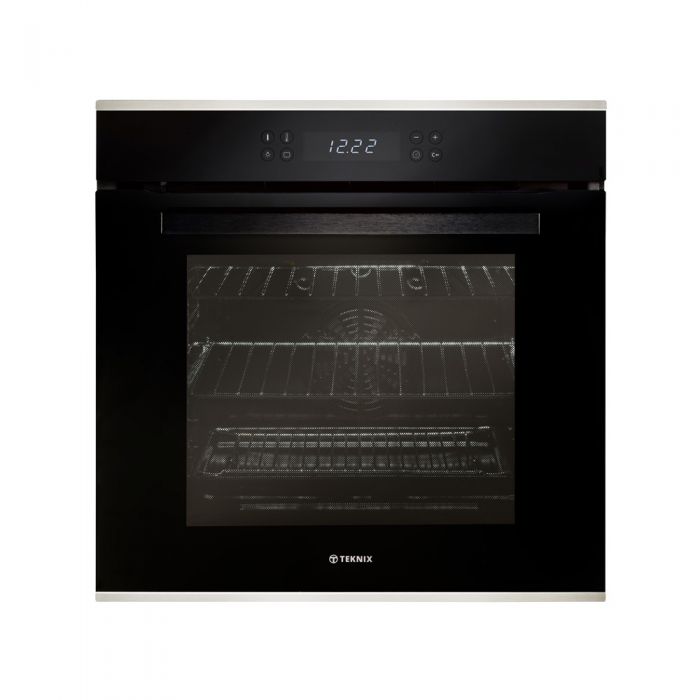 Teknix SCS63PX - Stainless steel Built in Electric Single Oven - Pyrolytic cleaning - A energy