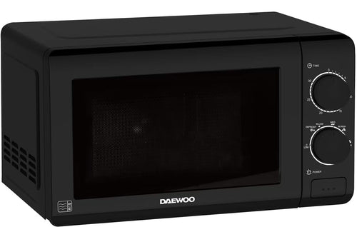 Daewoo SDA2161DD Microwave Oven in Black - 20L 700W Manual Controls