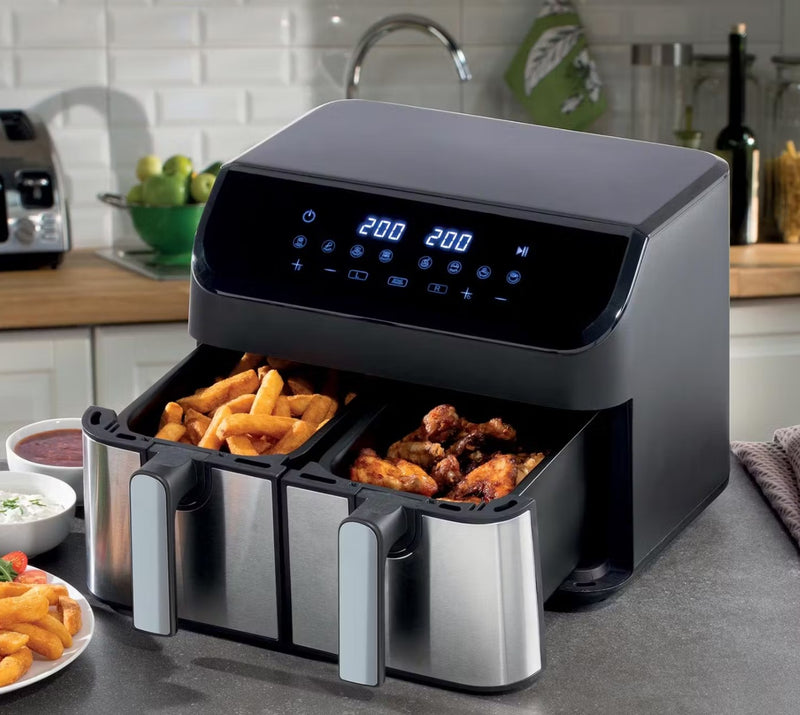 Daewoo SDA2616GE 9L XL Digital Digital Double Drawer Air Fryer 2000W