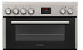 Teknix TKED64X Stainless Steel Ceramic Cooker - Double Oven, 60cm - A energy