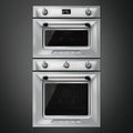 Smeg SF4920MCX - Stainless Steel Compact Combination Multifunction Microwave Oven - 50L Capacity