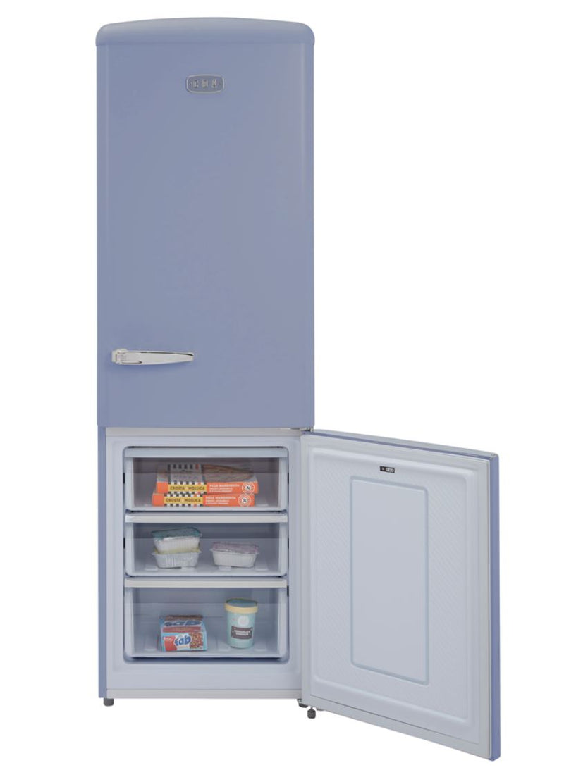 CDA FLORENCE SEA HOLLY - Blue Freestanding 60/40 Frost Free Fridge Freezer