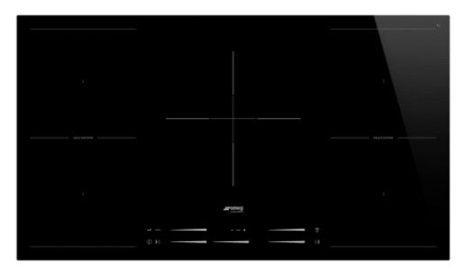 Smeg SI2M7953D - Black 5 Zone Electric Hob