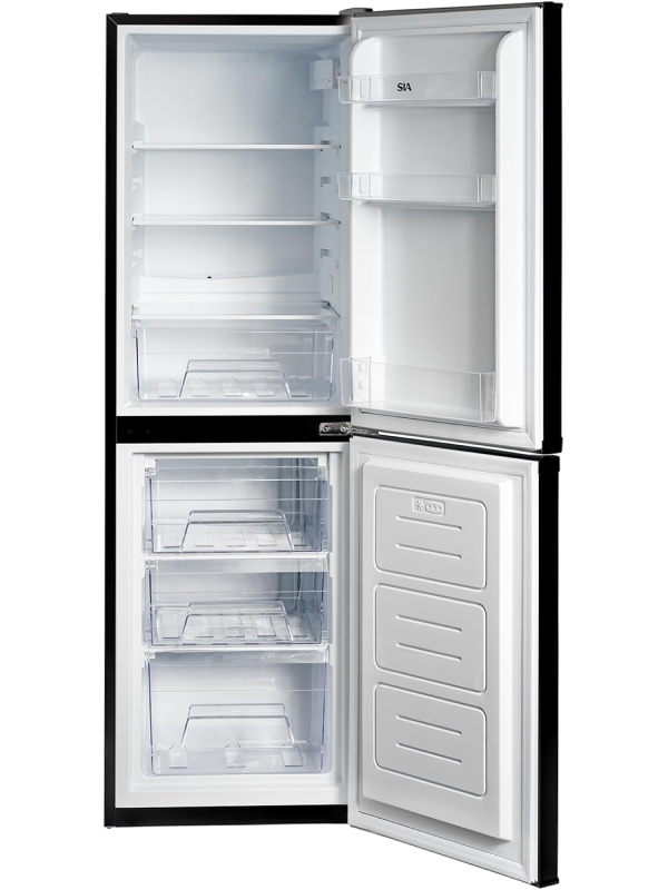 Sia SFF15050BLE - Black Freestanding 50/50 Fridge Freezer - E energy