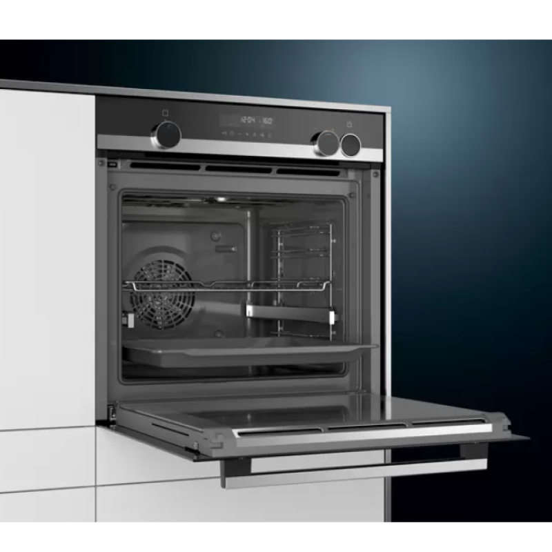 Siemens HR578G5S6B - Black Built in Single Oven - A energy