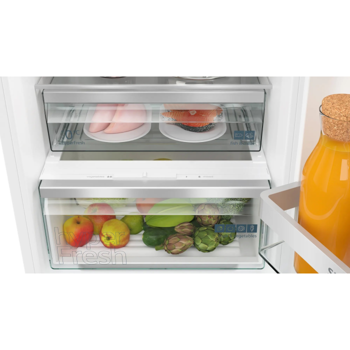 Siemens KI86NHFE0 - Stainless Steel 54.1cm Integrated Fridge Freezer - 172cm Tall - E Energy Rating