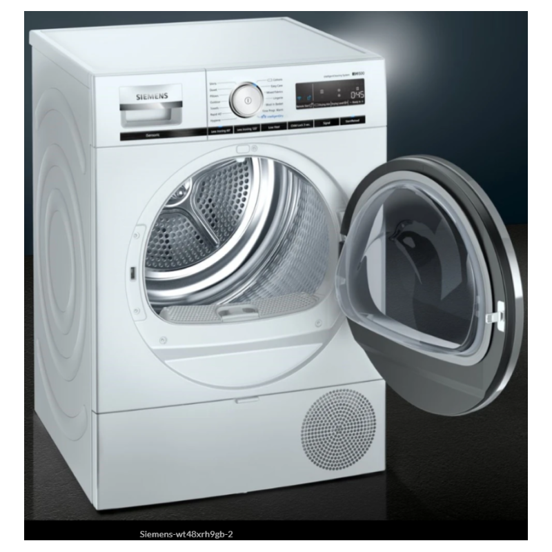 Siemens WT48XRH9GB - White 9KG Condenser Tumble Dryer - A+++ energy