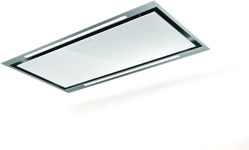 Faber Sky Light WH KL A90 - White Glass / Stainless Steel Ceiling Integrated Extractor - 700 M³/H - A+ Energy Rating