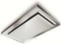 Faber Skypad 2.0 X/WH F120 - Stainless Steel / Glass 120cm Wide Ceiling Integrated Extractor - 850m3/h Max Extraction - LED Lighting