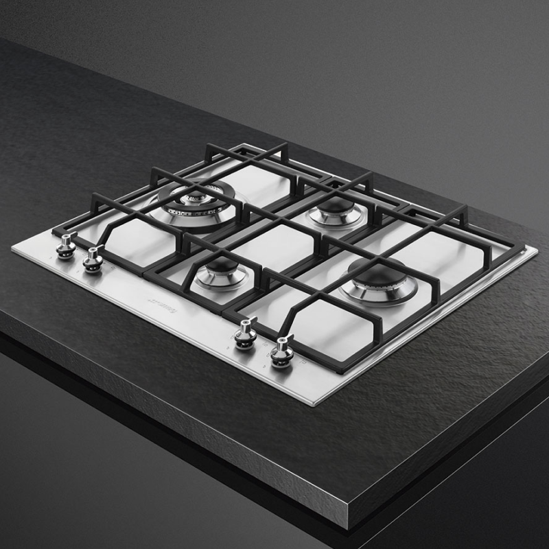 Smeg PX364L - Stainless steel 4 Zone Gas Hob