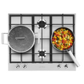 Smeg PX364L - Stainless steel 4 Zone Gas Hob