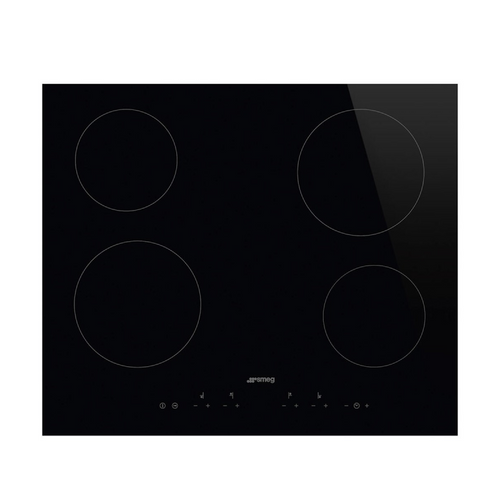 Smeg SE364TD - Black 4 Zone Electric Hob