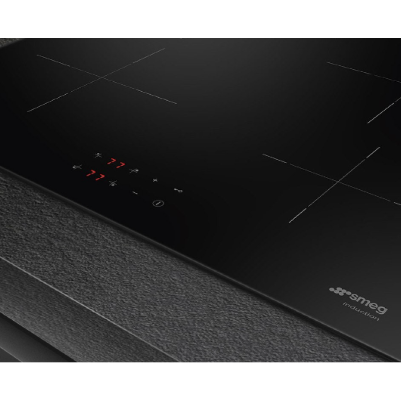 Smeg SI2641D - Black 4 Zone Electric Hob - Display