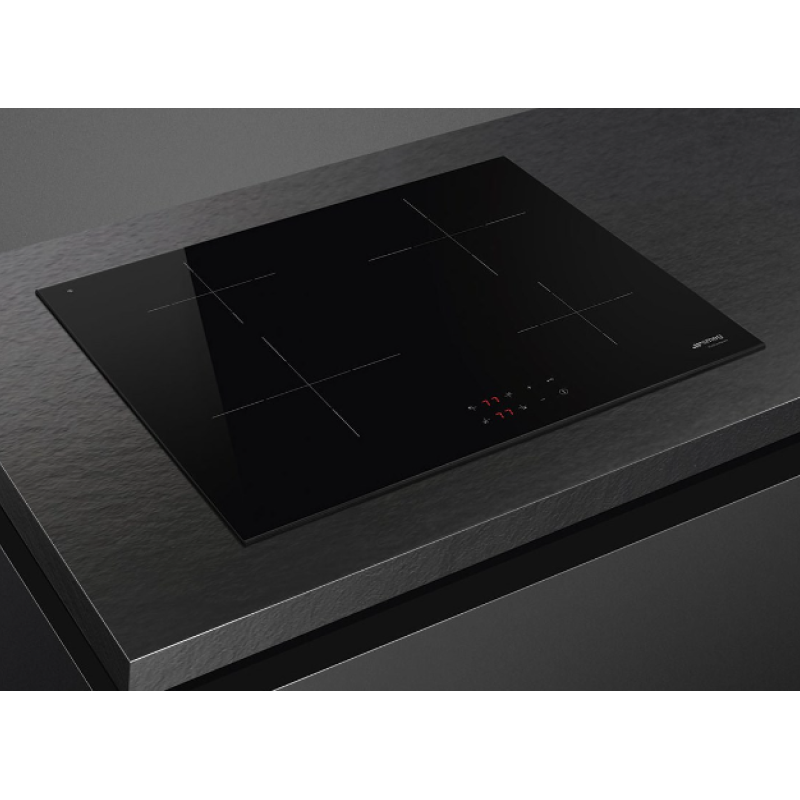 Smeg SI2641D - Black 4 Zone Electric Hob - Display