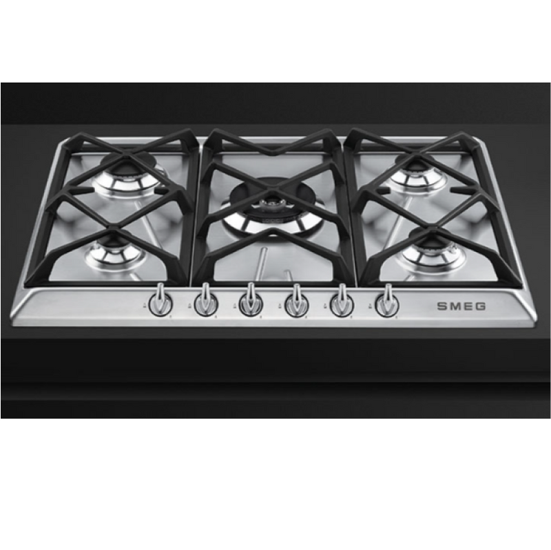 Smeg SR975XGH - Stainless steel 5 Zone Gas Hob