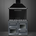 Smeg TR4110GR - Slate Grey 7 Zone Dual Fuel Range Cooker - A/A energy - Display