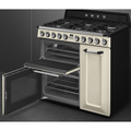 Smeg TR93P - Cream 6 Zone Dual Fuel Cooker - A/A energy