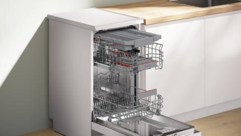 Bosch SPS4HMW14G - White 45cm Slimline Dishwasher - 10 Place Settings - D Energy Rating