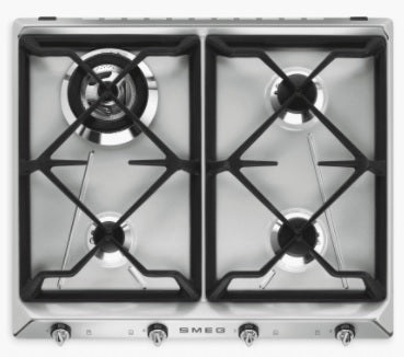 Smeg SR964XGH - Stainless steel 4 Zone Gas Hob