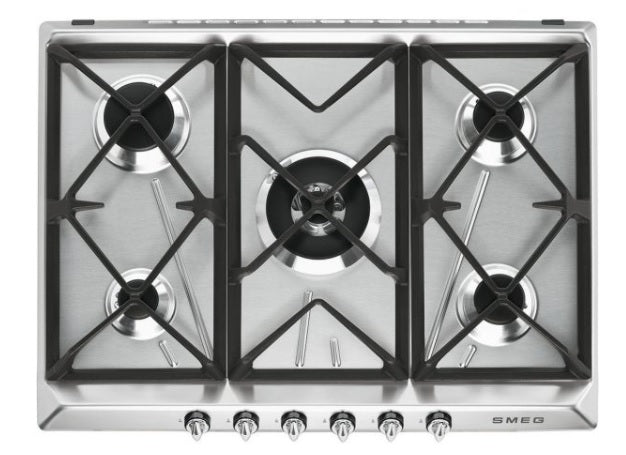 Smeg SR975XGH - Stainless steel 5 Zone Gas Hob