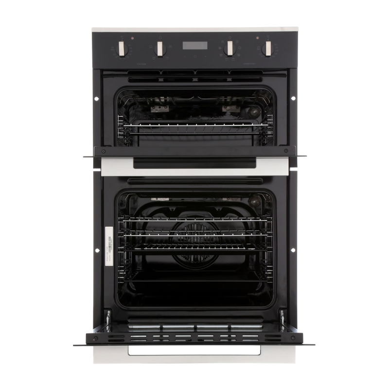 Rangemaster RMB9048BL/SS - Black Built in Electric Double Oven - A/A energy