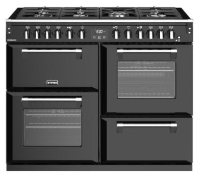 Stoves ST RICH S1100DF BK - Black 7 Zone Dual Fuel Cooker - A energy