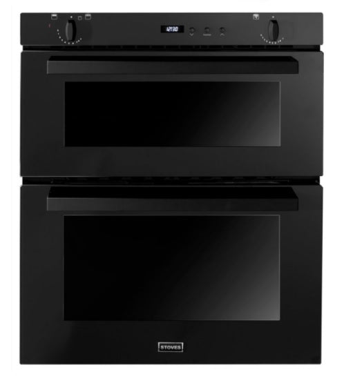 Stoves ST SGB700PS BLK - Black Built under Gas Double Oven - B energy