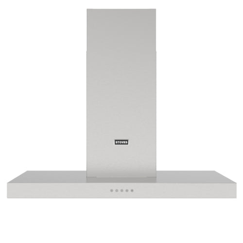 Stoves Sterling 100T - Stainless Steel Chimney Cooker Hood - 380-590m3/h - A+ energy