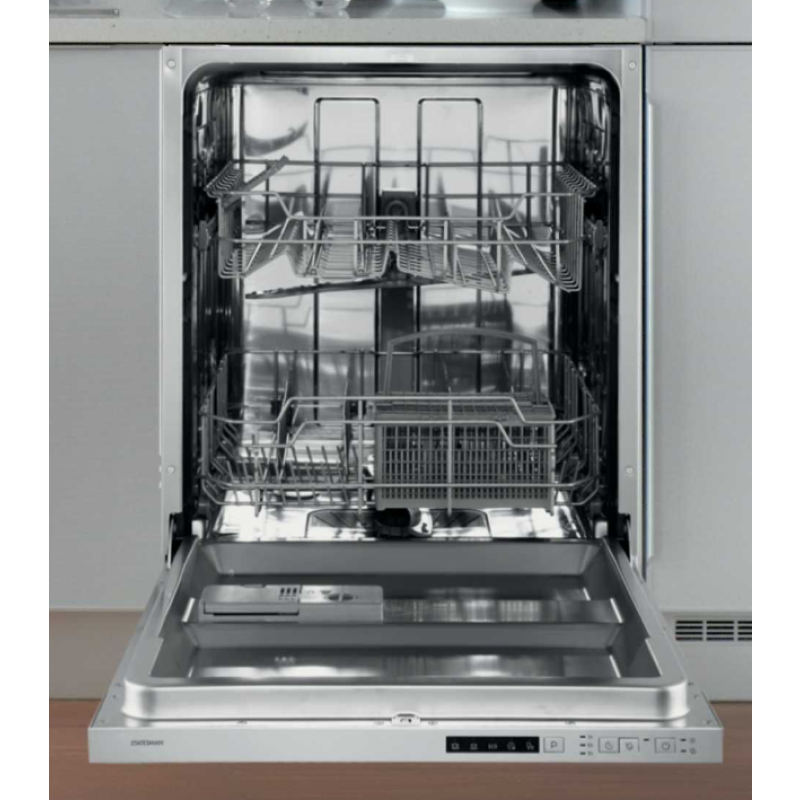 Statesman BDW6014 - White Integrated Dishwasher - E energy - Display