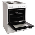 Statesman NAPIER60EW - White 4 Zone Electric Cooker - A energy - Display