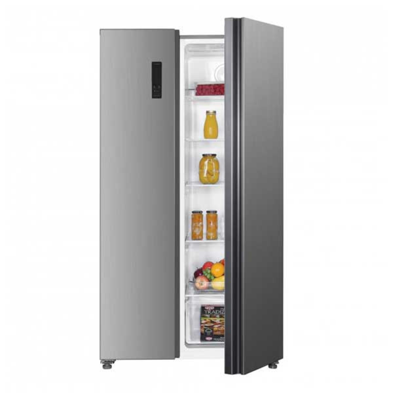 Statesman SBS177X - Silver Frost Free American Fridge Freezer - F energy