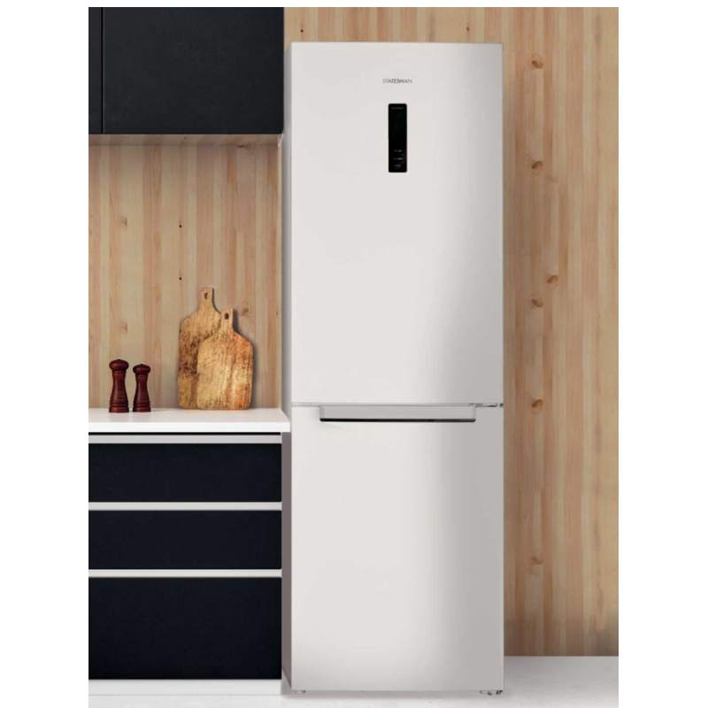 Statesman TNF1860WE - White Freestanding 60/40 Frost Free Fridge Freezer - F energy