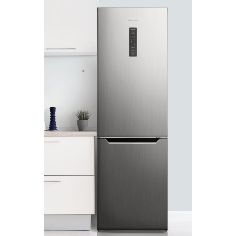 Statesman TNF1860XE - Silver Freestanding 60/40 Fridge Freezer - F energy