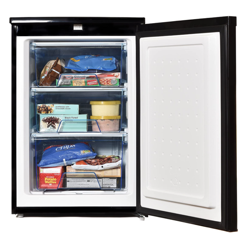 Statesman U355B - Black Undercounter Manual Defrost Freezer - A+ energy