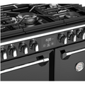 Stoves ST RICH S900DF BK - Black 5 Zone Dual Fuel Cooker - A energy - Display