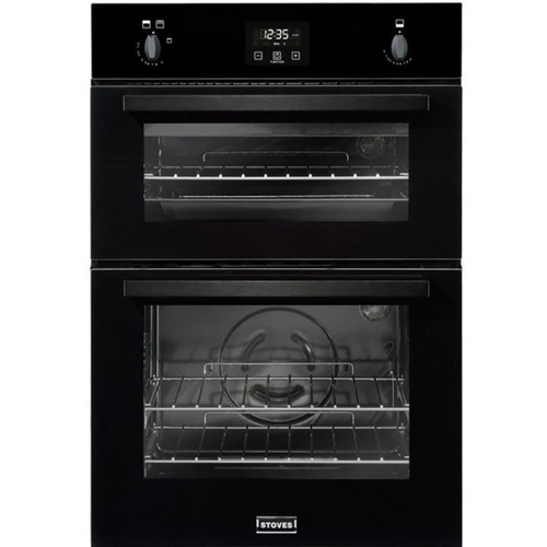 Stoves ST BI900 G Blk - Black Built in Gas Double Oven - A energy