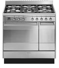 Smeg SUK92MX9-1 - Stainless steel 5 Zone Dual Fuel Cooker - A energy