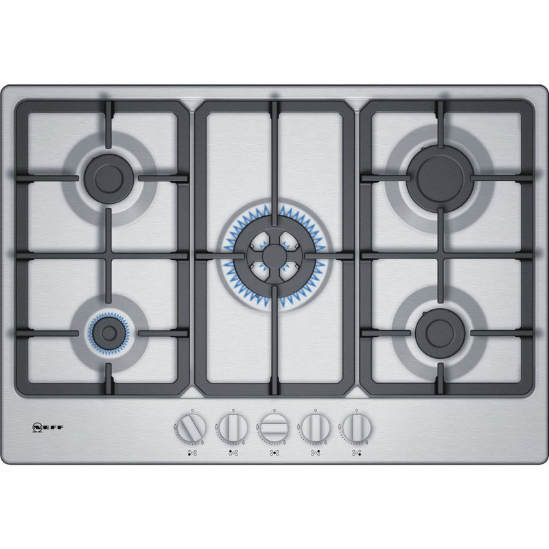 Neff T27BB59N0 - Stainless steel 5 Zone Gas Hob