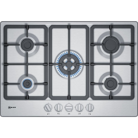 T27BB59N0 Stainless steel 5 Zone Gas Hob