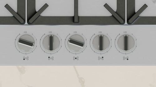 NEFF T27CIQ8N0 - Stainless Steel 75cm Gas Hob - 5 Burners