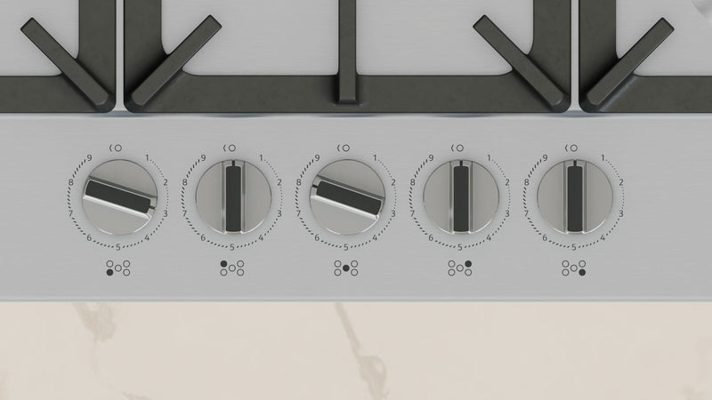 NEFF T27CIQ8N0 - Stainless Steel 75cm Gas Hob - 5 Burners