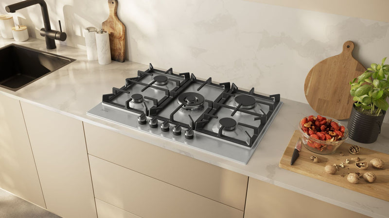 NEFF T27CIQ8N0 - Stainless Steel 75cm Gas Hob - 5 Burners