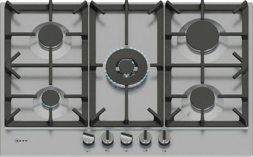NEFF T27CIQ8N0 - Stainless Steel 75cm Gas Hob - 5 Burners