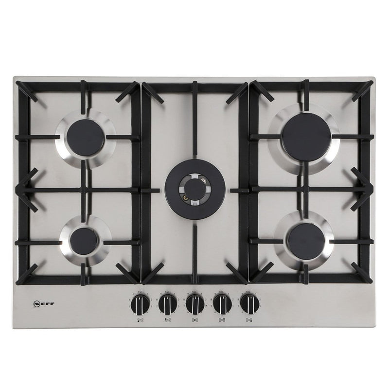 Neff T27DS59N0 - Stainless steel 5 Zone Gas Hob