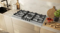 NEFF T29CIR8N0 - Stainless Steel 92cm Gas Hob - 5 Burners with Dual Wok