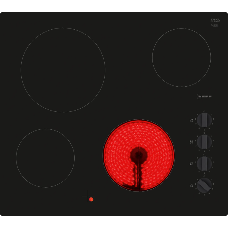 Neff T16NKE0L - Black 4 Zone Ceramic Hob