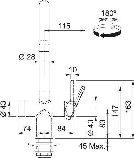 Franke FMWHMBK-ELEC4J - Black